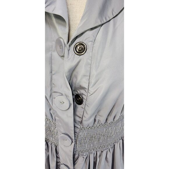 Twelve by Twelve Gray Dress Jacket Trench Coat Size S - Picture 11 of 11